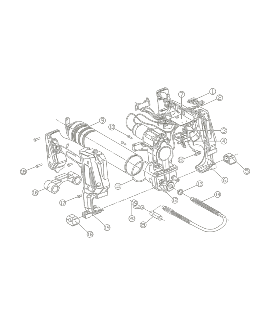 Explosietekening pressol accu vetspuit