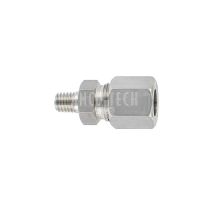 Straight screw in connector GE8LL M6x1 SS