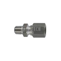 Straight screw in connector GE6LL M8x1.25 SS