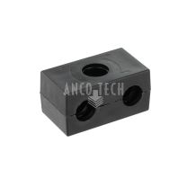 Double clamp body Polypropylene 2 x 12,7mm Group 2