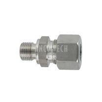Straight screw in connector GE12L 1/4 BSP SS