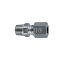 Straight connector GE6LL 1/8 BSPT SS | Ancotech Lubrication Systems