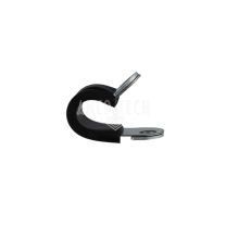 Tube clamp with rubber lining 8mm