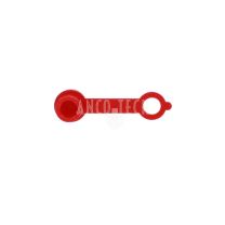 Dust cap for hydraulic grease nipples DIN 71412 Red