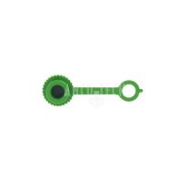 Dust cap for hydraulic grease nipples DIN 71412 Green