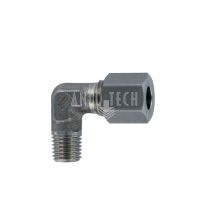 Elbow screw in connector WE6LL M8x1 SS