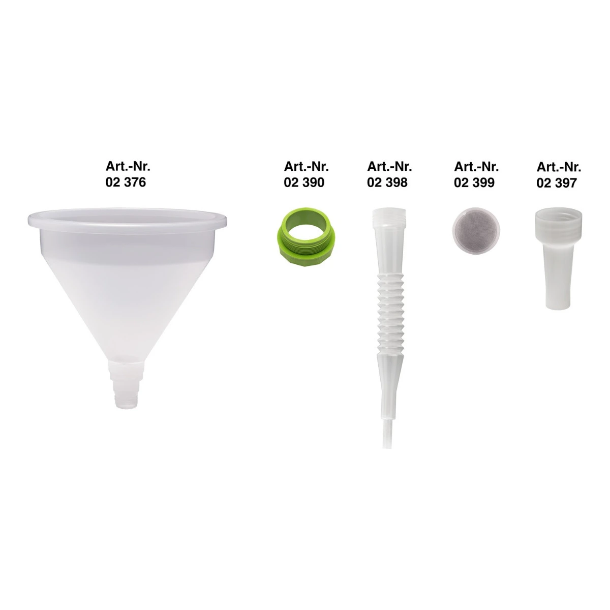 PRESSOL FUNNEL PP-Ø 355mm 10L WHITE with accessories 02376