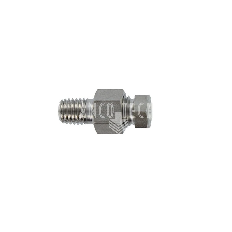 STRAIGHT CONNECTOR 1/8-1/4UNF SS