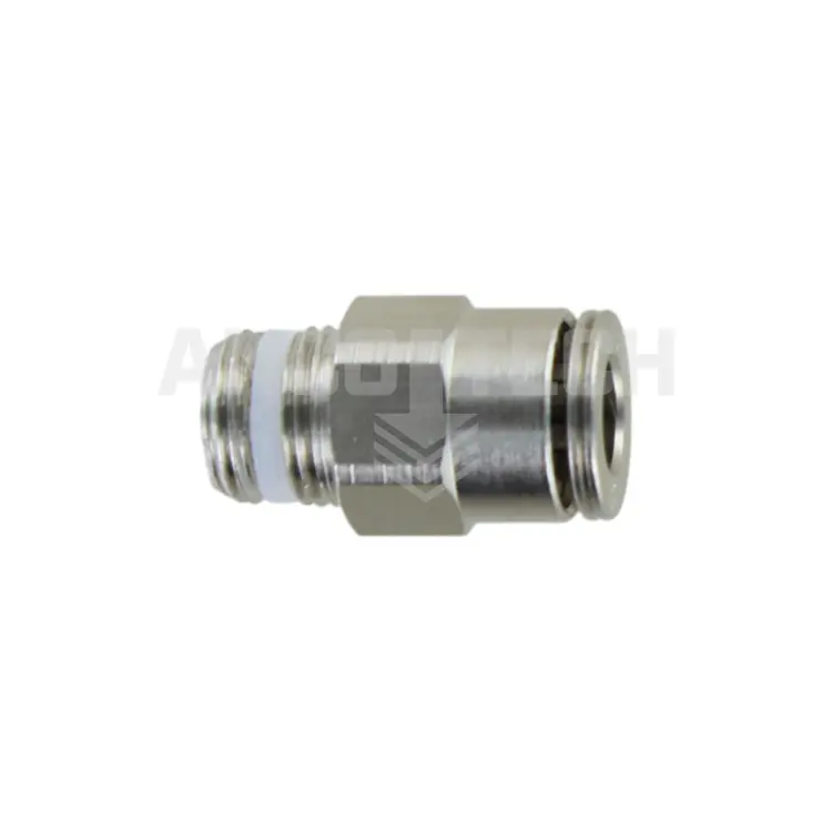 STRAIGHT PUSH-IN CONNECTOR GEKM 6 1/8" + thread seal