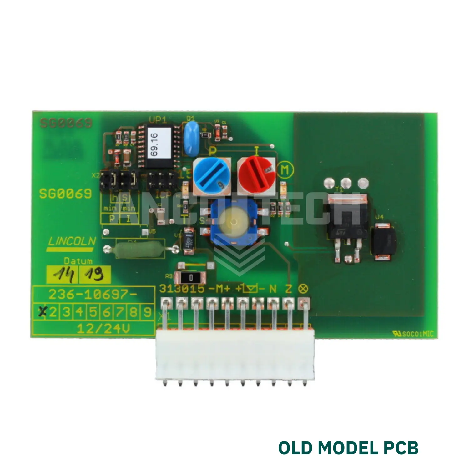 CONTROL PLATE KIT 12/24VDC TIMER V10 P203