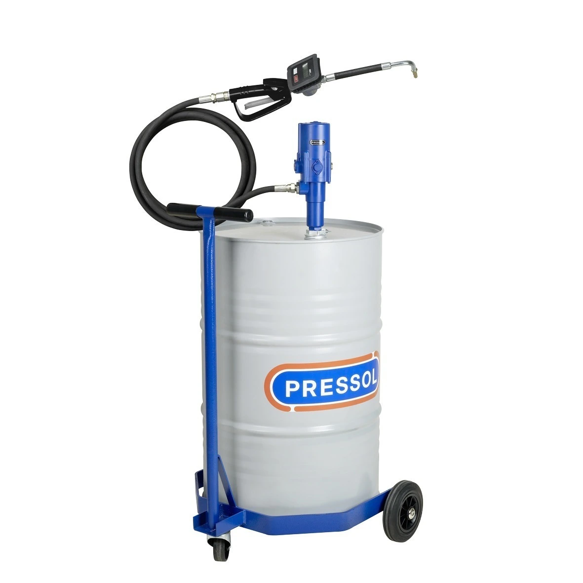 PR OIL PUMP SET MOBILE 3:1 200L WITH HOSE AND DIGITAL GUN
