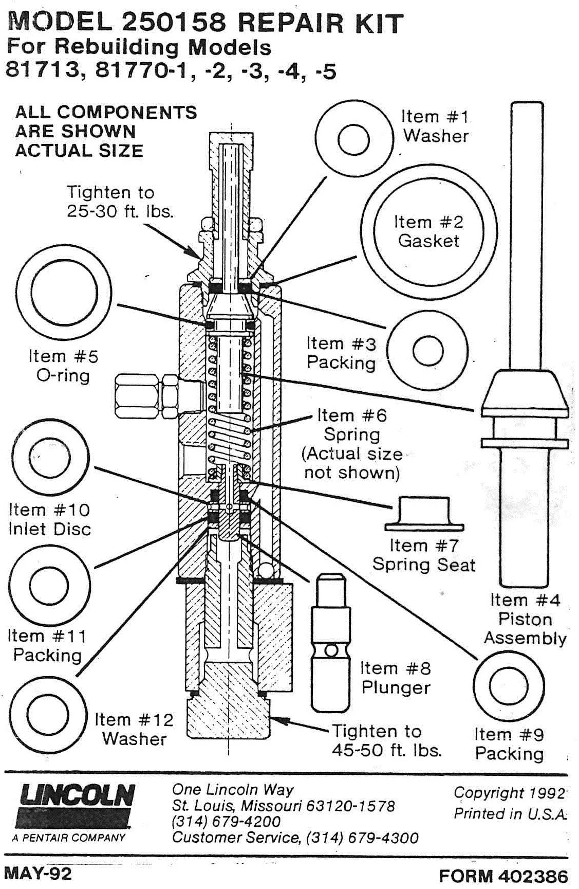 RE-BUILT KIT 250158 FOR SL1
