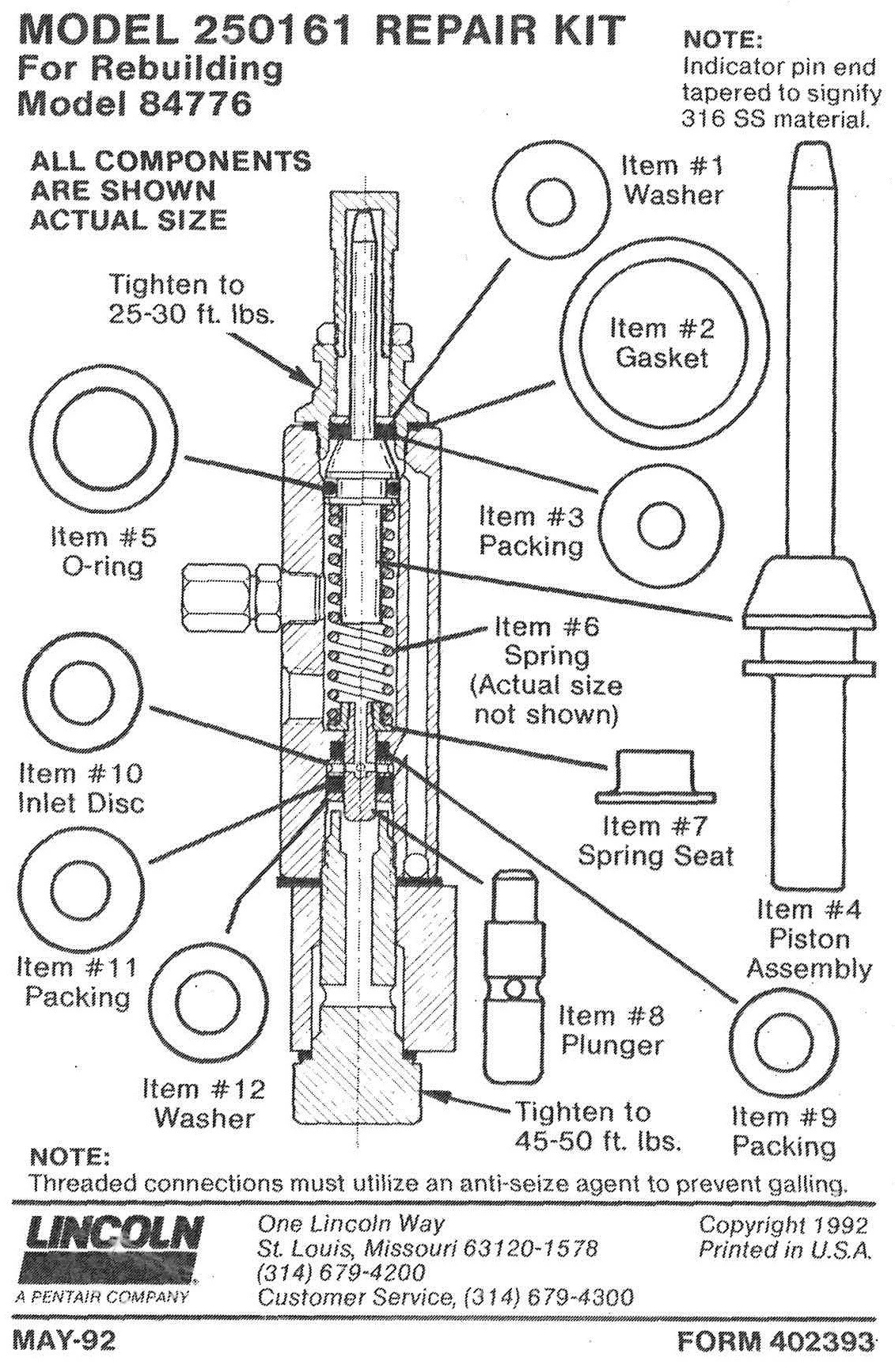 RE-BUILT KIT 250161FOR SL1 SS