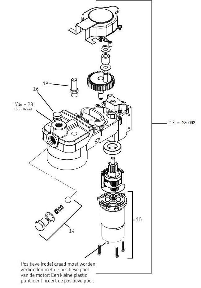 PUMP BODY WITH MOTOR 280092