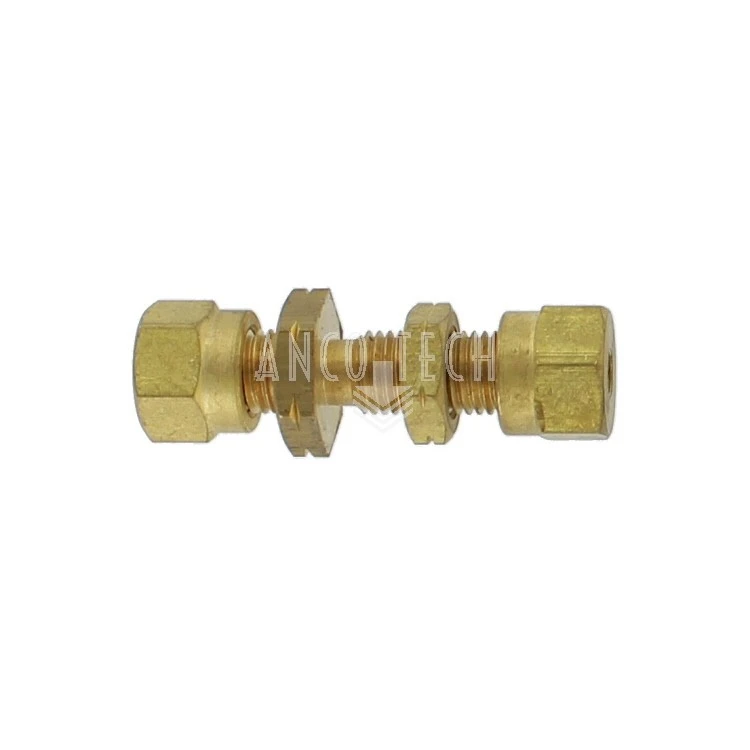 STRAIGHT BULKHEAD CONNECTOR SV4LL BRASS