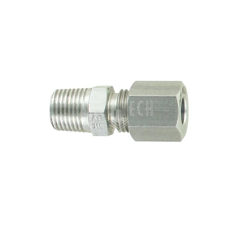 STRAIGHT COUPLER GE6LL 1/8 NPT STAINLESS STEEL