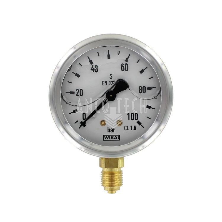 GAUGE Ø63 0-100BAR 1/4-O