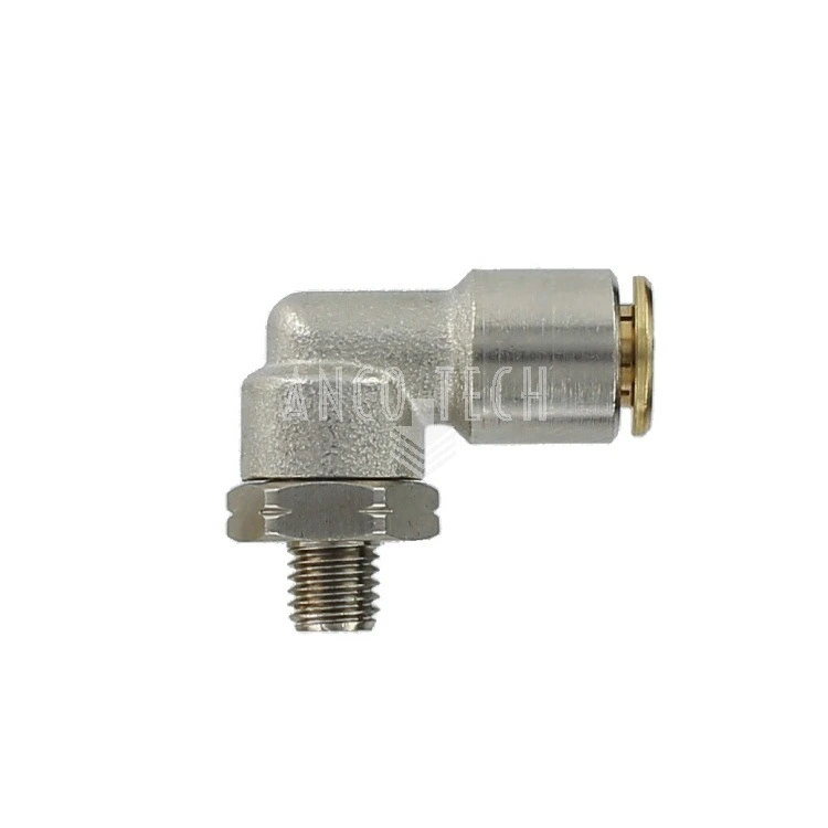 ELBOW PUSH-IN CONNECTOR WEDK6 1/4-UNF ROTATABLE