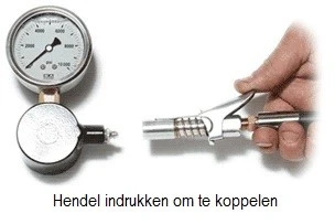 HYDRAULIC COUPLER WITH LEVER 1/8G