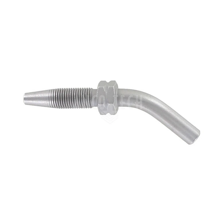 HOSE STUD EXTRA SHORT 6MM ANGLED 45° HD HOSE 8.6x4