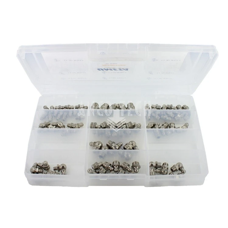 ASSORTMENT GREASE NIPPLES 80 PIECES SS
