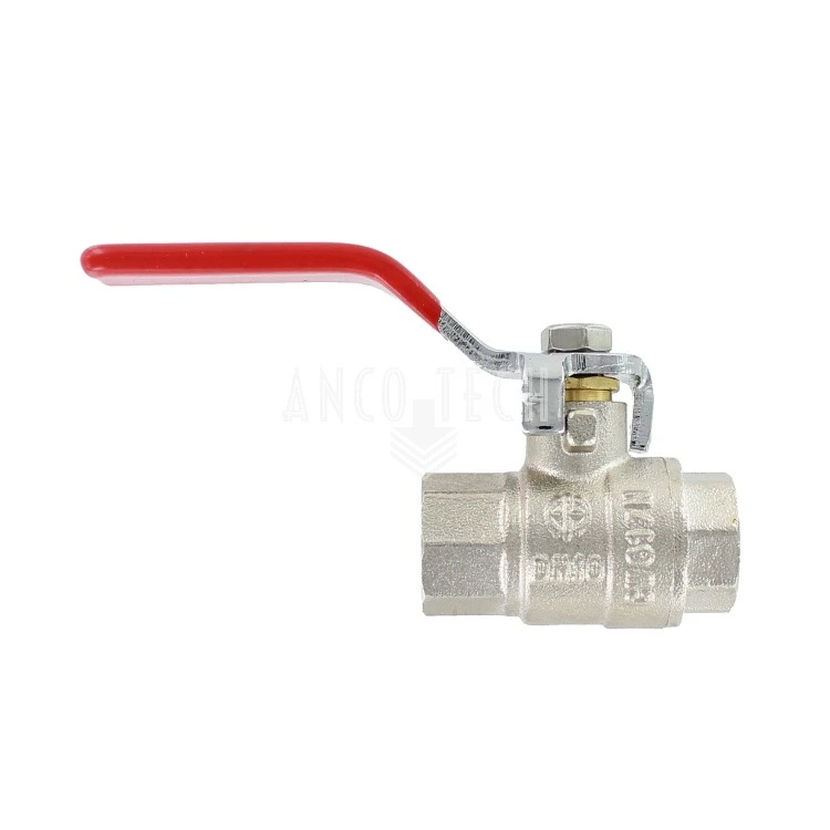 BALL VALVE NICKEL PLATED BRASS 3/8"