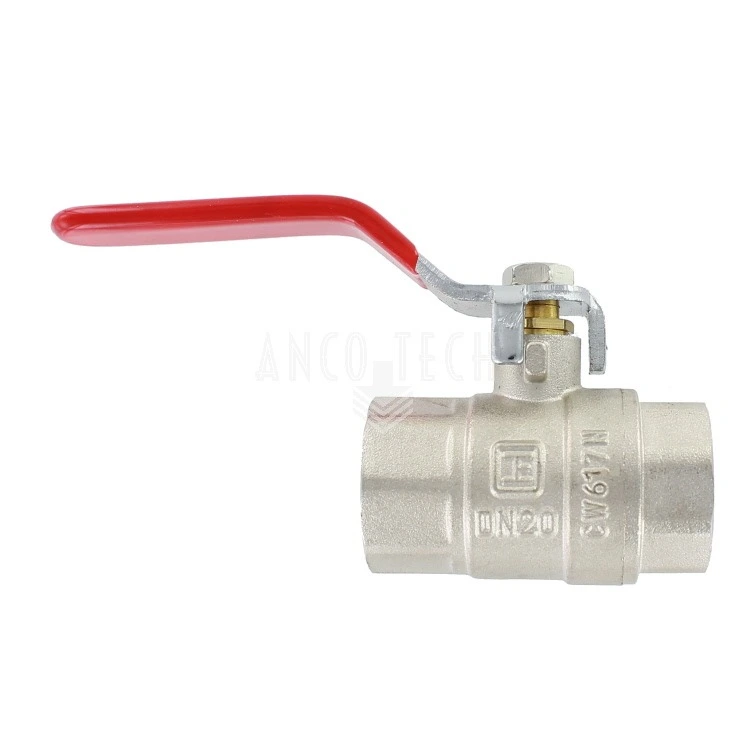 BALL VALVE NICKEL PLATED BRASS 3/4"