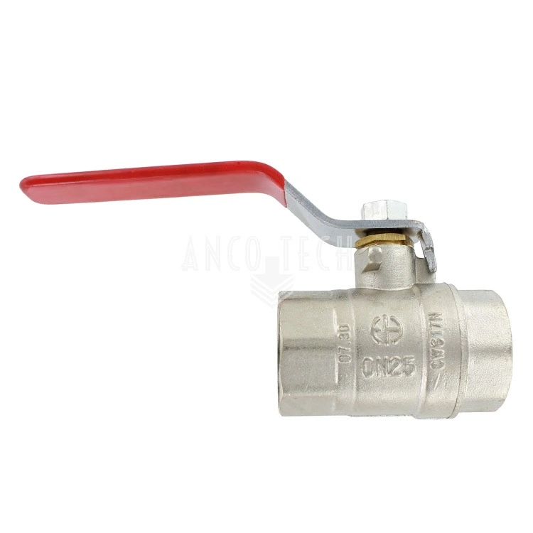 BALL VALVE NICKEL PLATED BRASS 1"