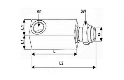 FILLING COUPLER ANGLED M20X1.5 L=80 QUICK COUPLER