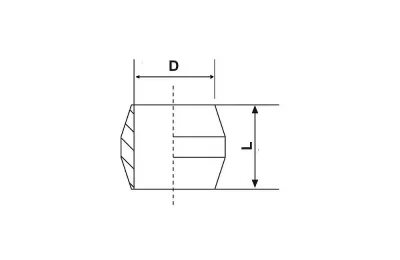 1/4" brass ferrule