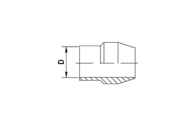 SINGLE BRASS CUTTING SLEEVE 4MM