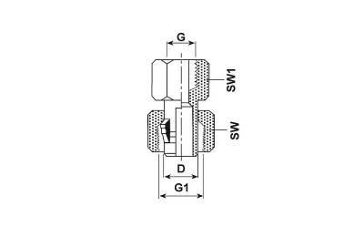 ADJUSTABLE PRESSURE GAUGE FITTING 6L 1/4BSP