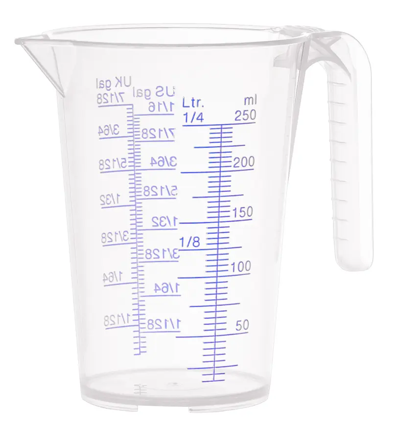 PRESSOL MEASURING CUP-PP 0.25L TRANSPARENT 07060
