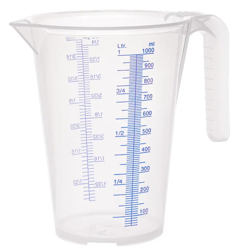 PRESSOL MEASURING CUP-PP 1 L TRANSPARENT 07062