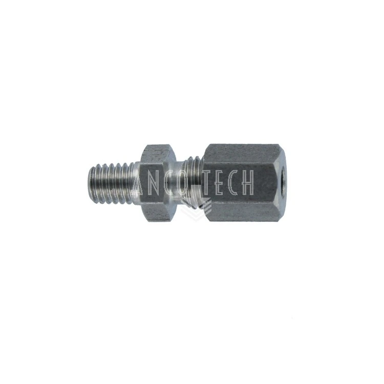 STRAIGHT CONNECTOR GE4LL M6X1 SS