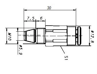 PUSH IN CONNECTOR + CHECK VALVE SSV-D 4MM MP