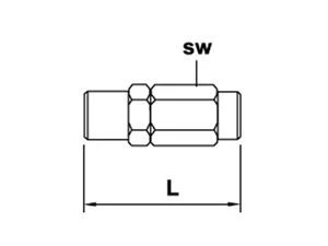 THREADED SLEAVE FOR HP HOSE 8.6x4 BLACK