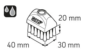 LUBRICATION BRUSH 30x40MM 1/4G