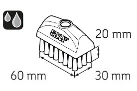 LUBRICATION BRUSH 30x60MM 1/4G