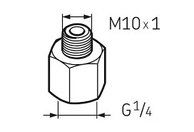 ADAPTER M10x1 M x 1/4 BSP F