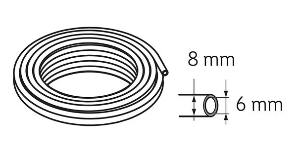 TUBE PA12 8X1 NATURAL