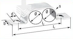 TUBE CLAMP 2 x 4MM SS