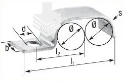 TUBE CLAMP 2 x 4MM SS