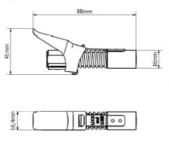 HYDRAULIC COUPLER WITH LEVER 1/8G