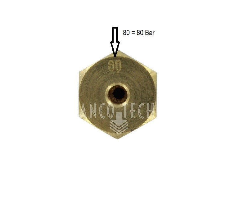 PRESSURE RELIEF VALVE 80 BAR 1/4"
