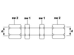 STRAIGHT BULKHEAD CONNECTOR SV6L