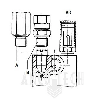 EXTENSION ADAPTER BSP 1/4 M X 1/4 BSP F L=55MM