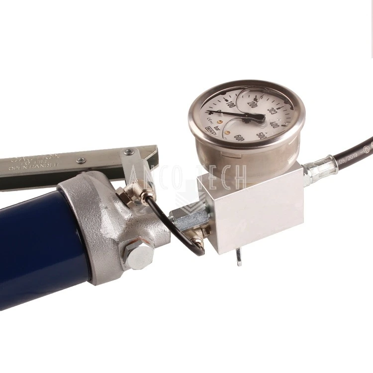 LEVER GUN + PRESSURE GAUGE 600 BAR
