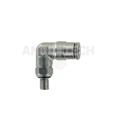 90° ANGLED PUSH-IN COUPLER WEDZ4 M5x0.8 SWIVEL