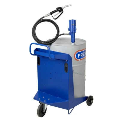 PRO OIL PUMP SET MOBILE 3:1 200L WITH HOSE AND GUN